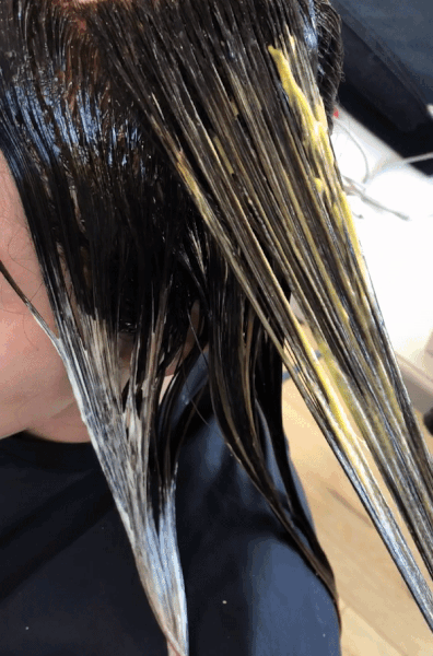 Gina_3 Hair being colored