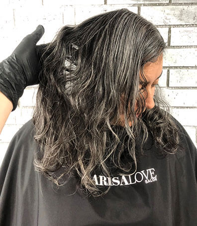 LarisaJanuaryBefore Purple hair color before