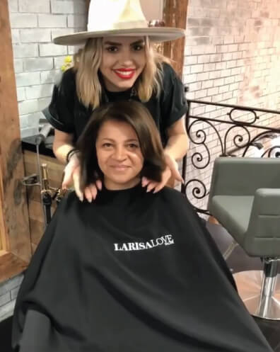 LarisaLove-grey-challenge_Result Larisa Love styling clients hair