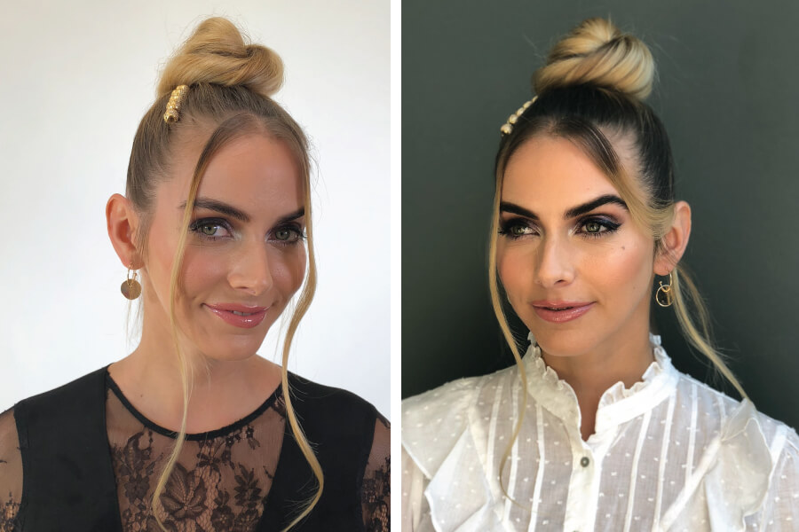 RichardHoliday_7 Models Hair Styled in Bun