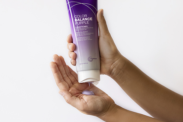 color-balance-purple-conditioner-in-hand Joico Color Balance Purple conditioner in hand