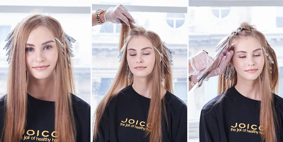 Champagne-Ice-Blonde-Step7 Champagne Ice Blonde hair color technique step 7