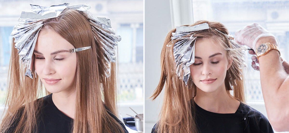 Champagne-Ice-Blonde-Step8 Champagne Ice Blonde hair color technique step 8