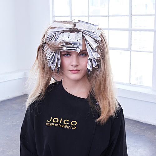 Cream and sugar hair color technique step 13