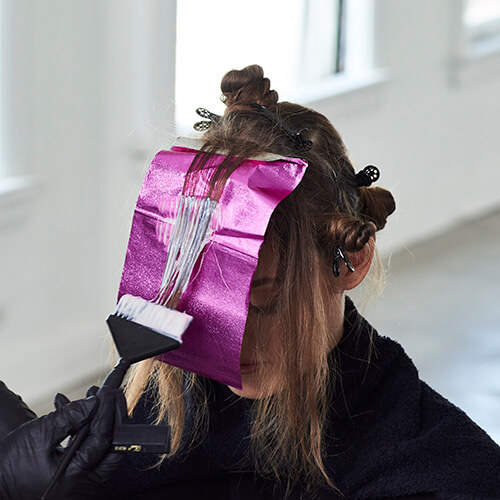 Glowlights hair color technique step 4