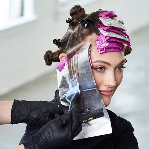 Glowlights hair color technique step 8