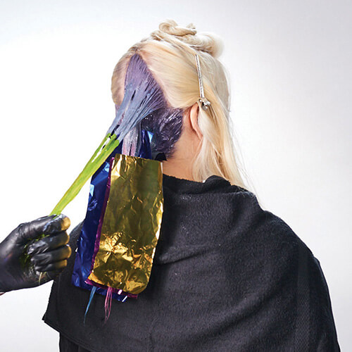 MetallicPopArt_Step4 Color Intensity hair color technique step 4