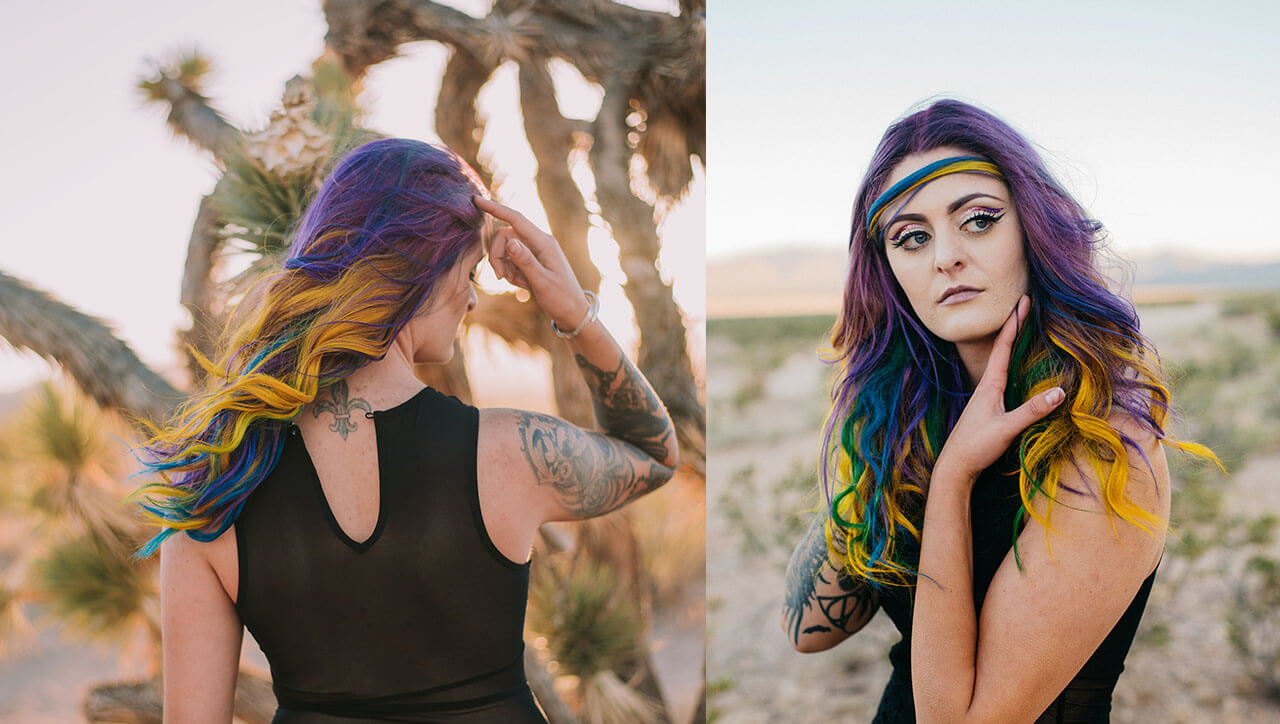 MotherAquarius_Step3 Color intensity hair color model after