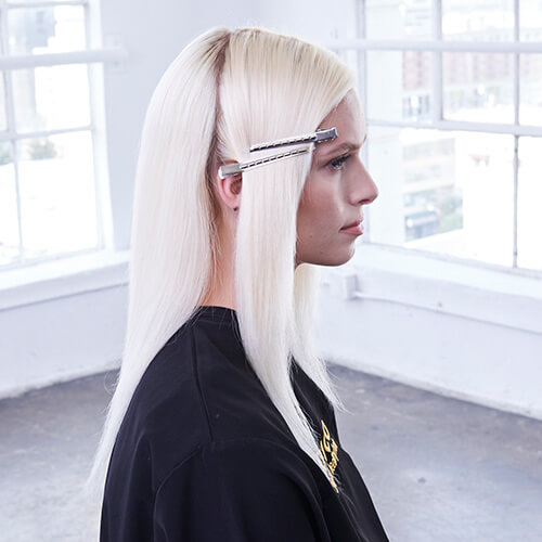 Platinum Pearl hair color technique Step 9