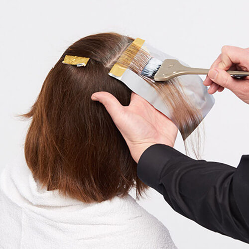 ageless-brunette-step3 Ageless brunette hair color technique step 3