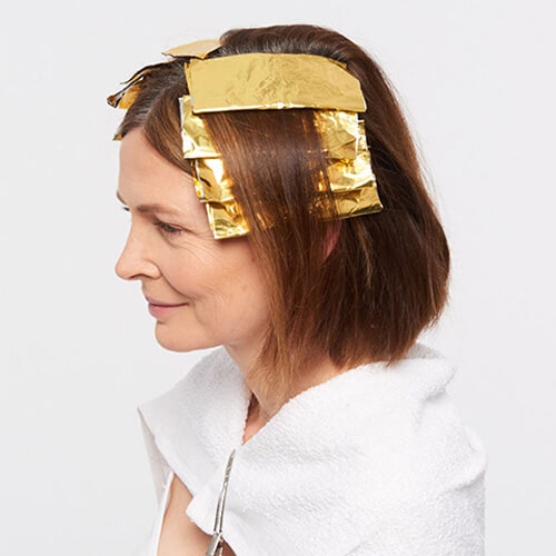 ageless-brunette-step5 Ageless brunette hair color technique step 5