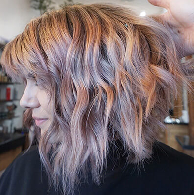 Larisa-Love-March-Formula Model with Soft Rose Pink Hair Color