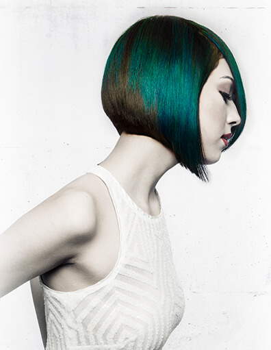 chad-demchuk-muse-blog1 Model with short bob and green hair