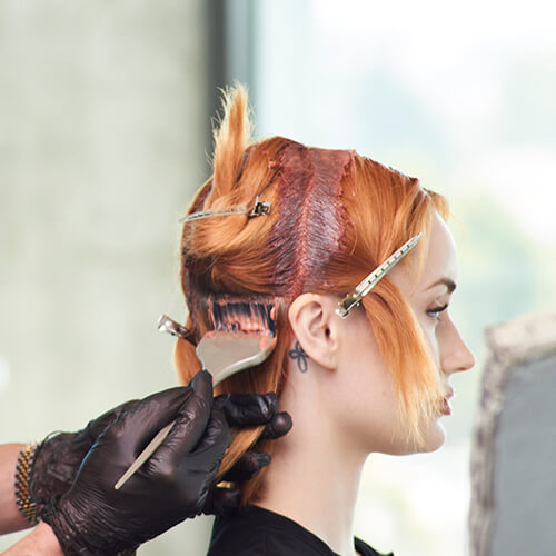 Fire Red Quick Melt Hair Color Technique Step 5