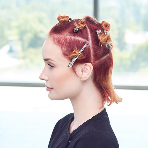 Fire Red Quick Melt Hair Color Technique Step7