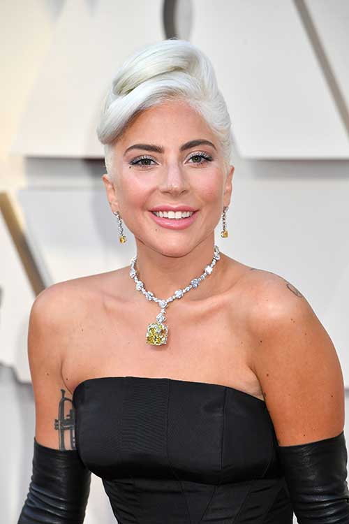 Lady Gaga Updo at Oscars