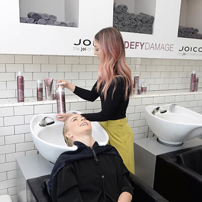 jules-hough-defy-damge2 Jules Hough getting Hair Washed by Hairdresser Jill Buck
