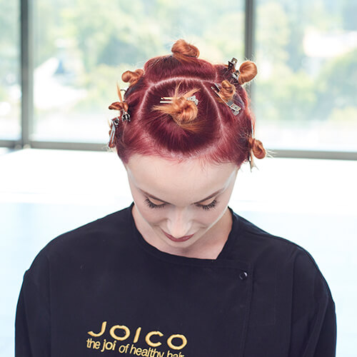 Fire Red Quick Melt Hair Color Technique Step 9