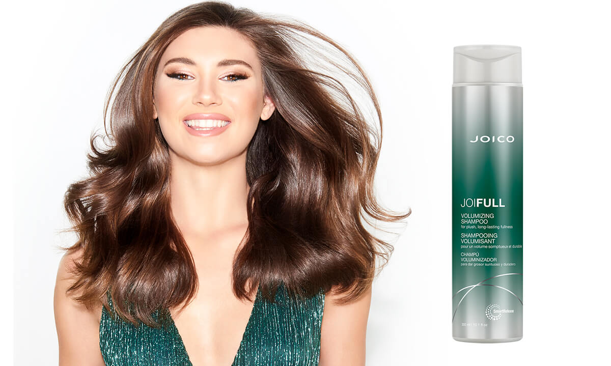 JoiFull-Shampoo-model JoiFull Shampoo model and product