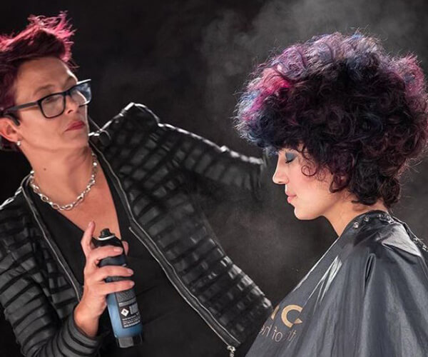 muse-gill-berry3 Hairdresser styling models hair