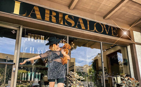 larisalove-salon Hairstylist Larisa Love outside Salon