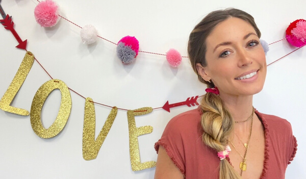 Hairstylist Jill Buck with side braid