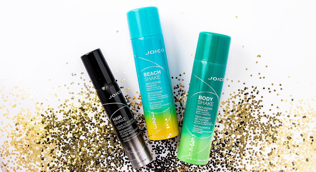 Joico Beach Shake, Body Shake, and Hair shake bottles