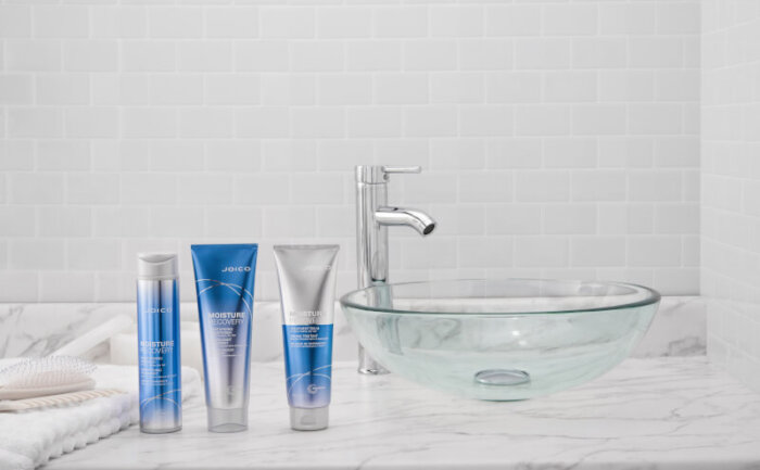 moisture recovery collection next to sink