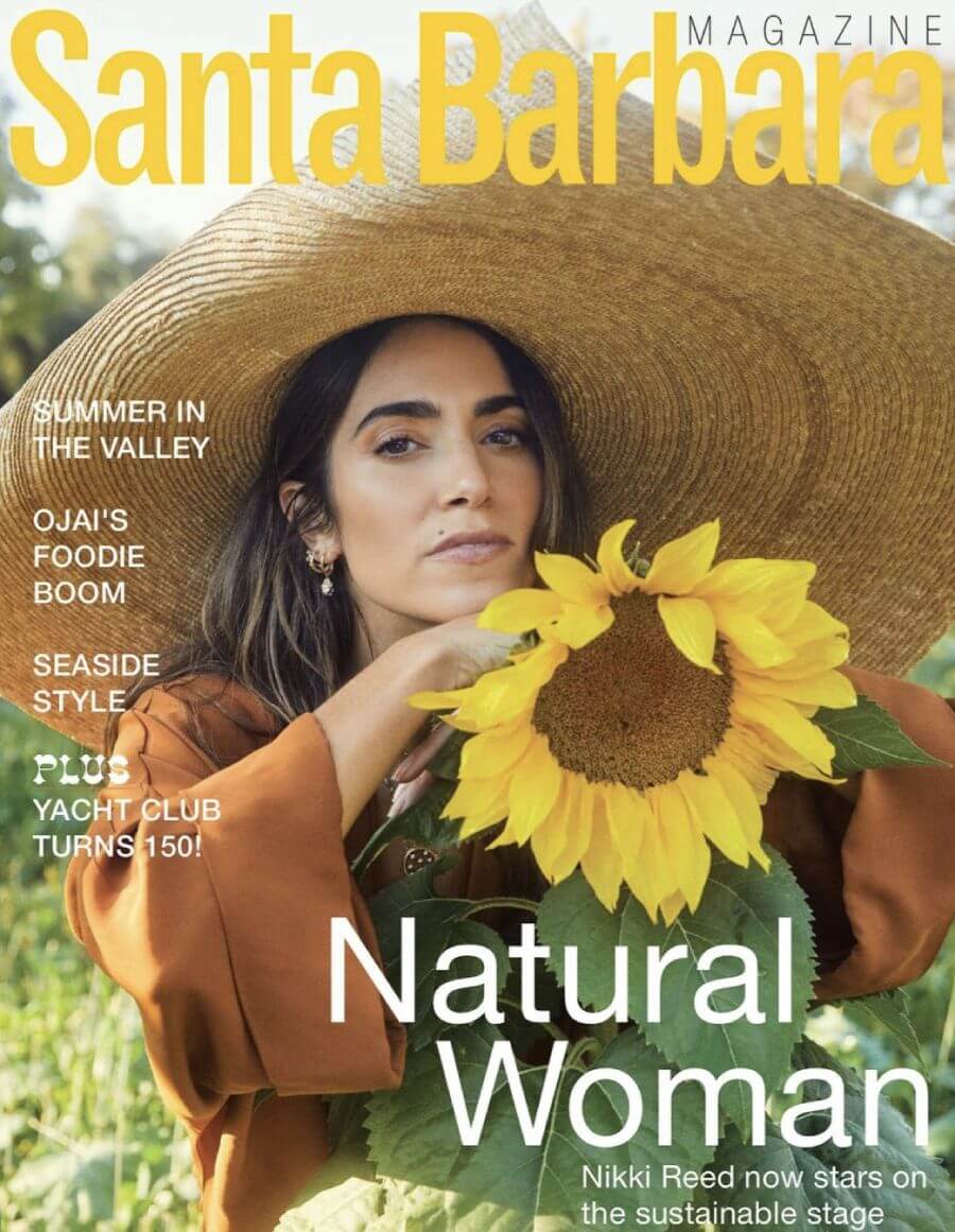 Santa Barbara Magazine cover with Nikki Reed