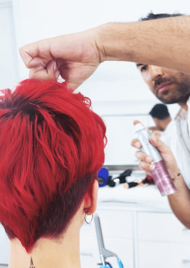 red hair model with richard mannah