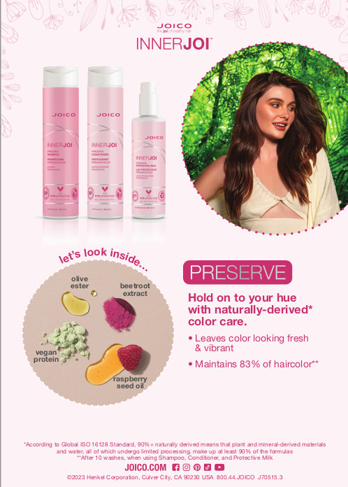 innerjoi preserve collection with model, featured ingredients tent card
