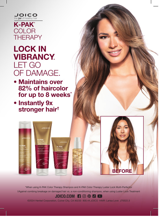 kpak color therapy shampoo, conditioner, masque, and spray
