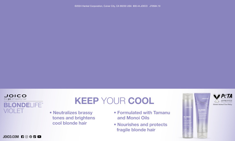 blonde life violet shelf strip