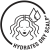 hydrates dry scalp badge