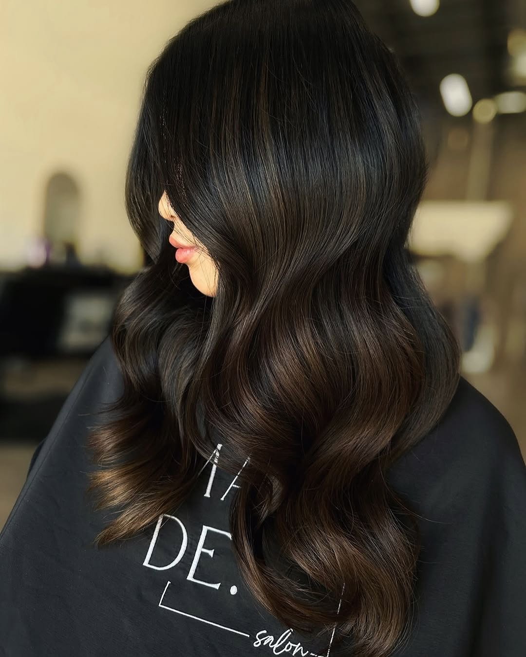 brunette in salon
