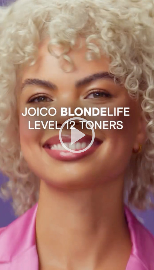 blonde life model with curly hair