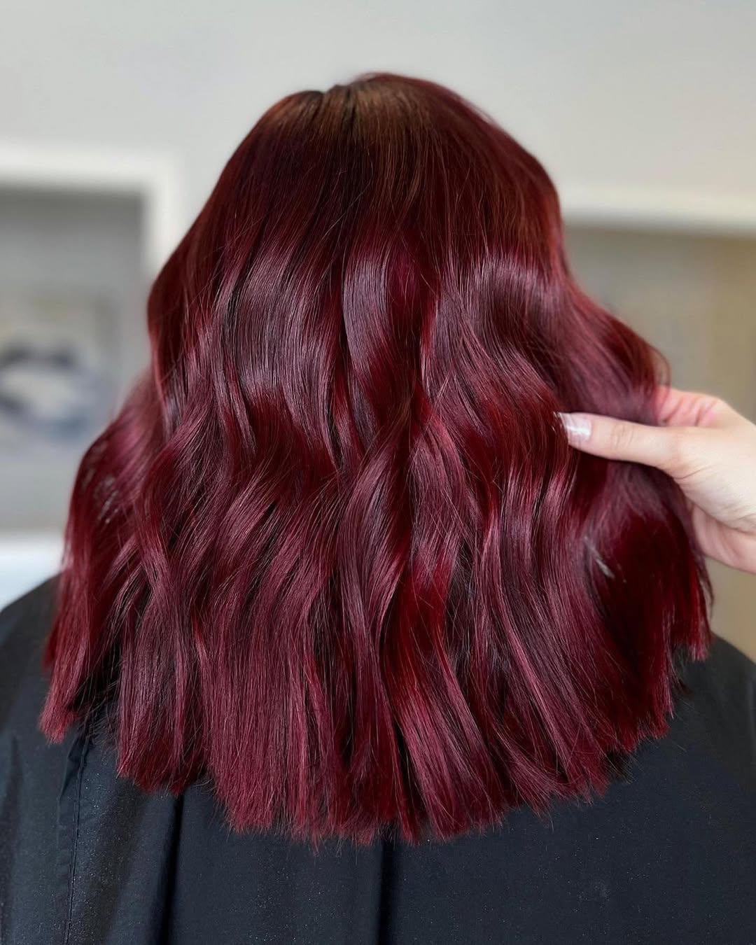 hair model after treatment
