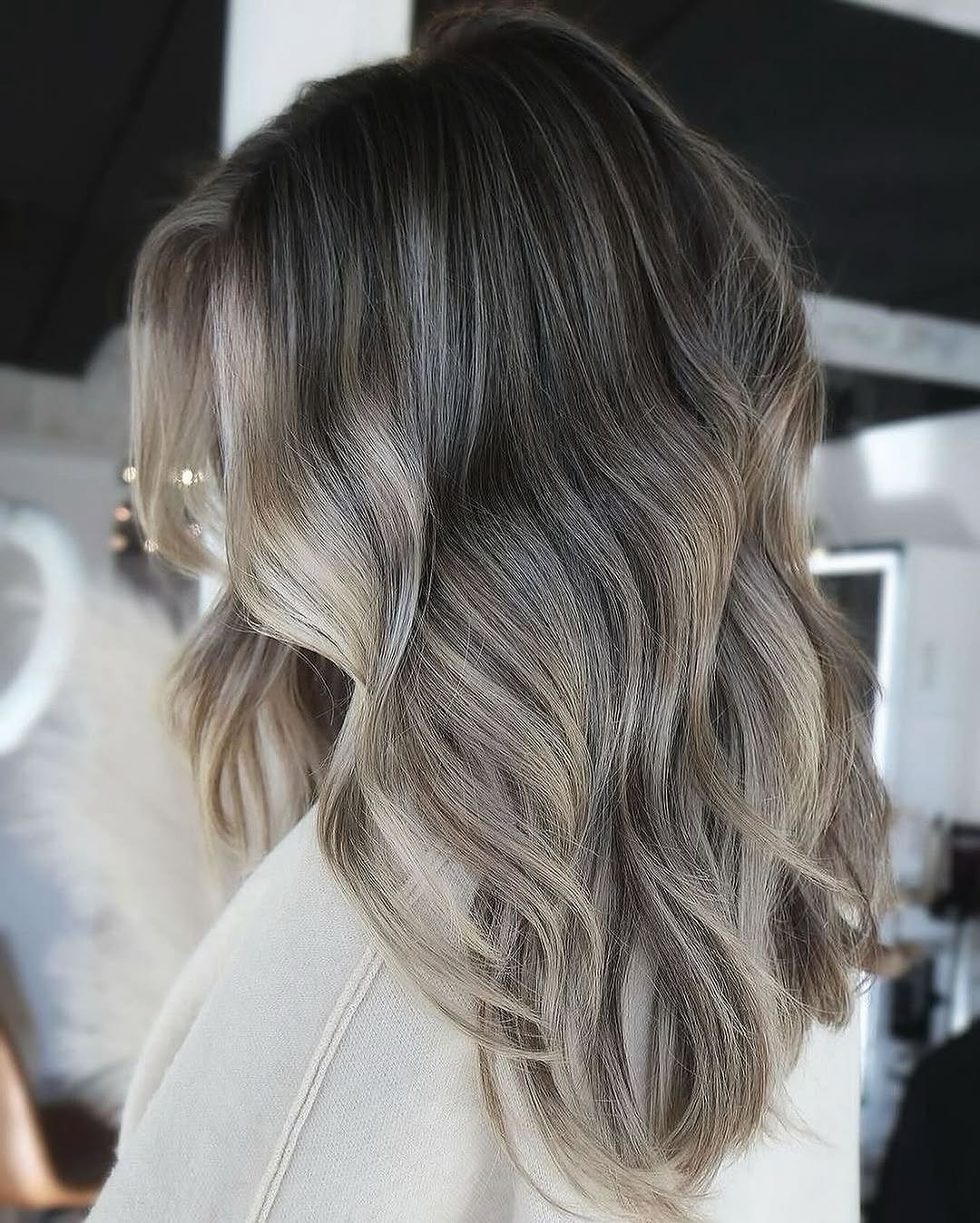 hair model after treatment