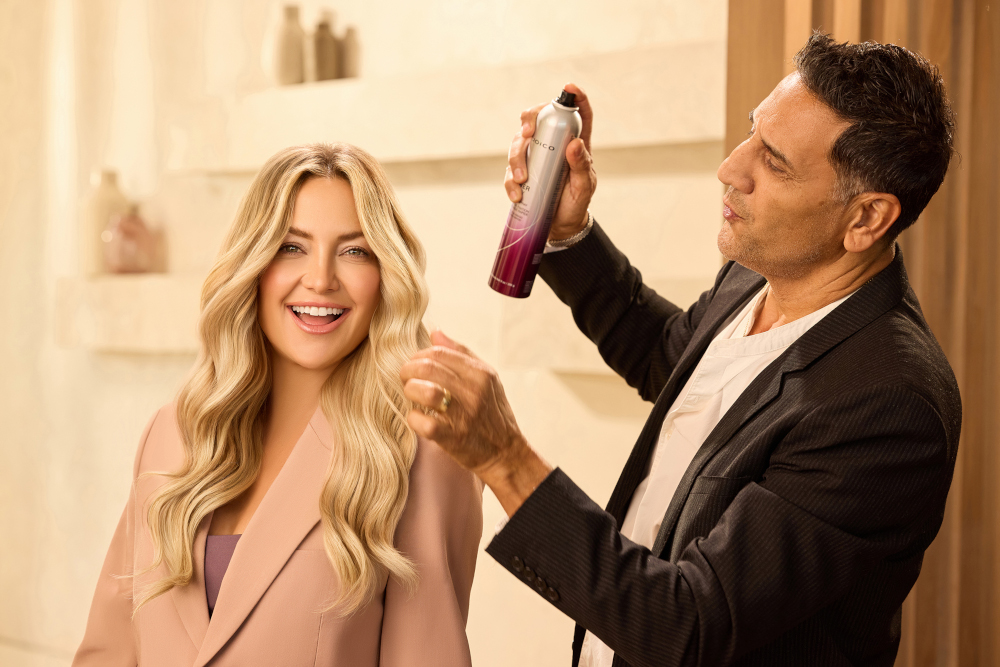kate hudson and hairstylist