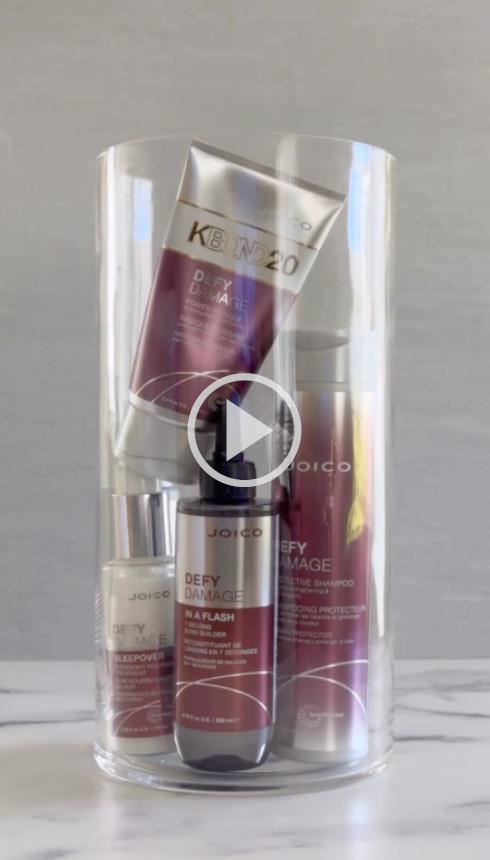 defy damage hair products in a jar
