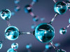 blue bonded spheres