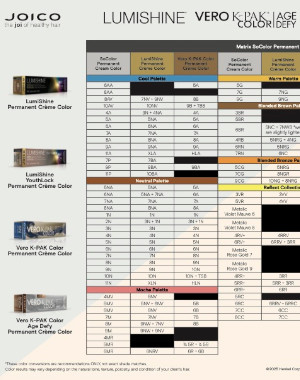 lumishine hair chart