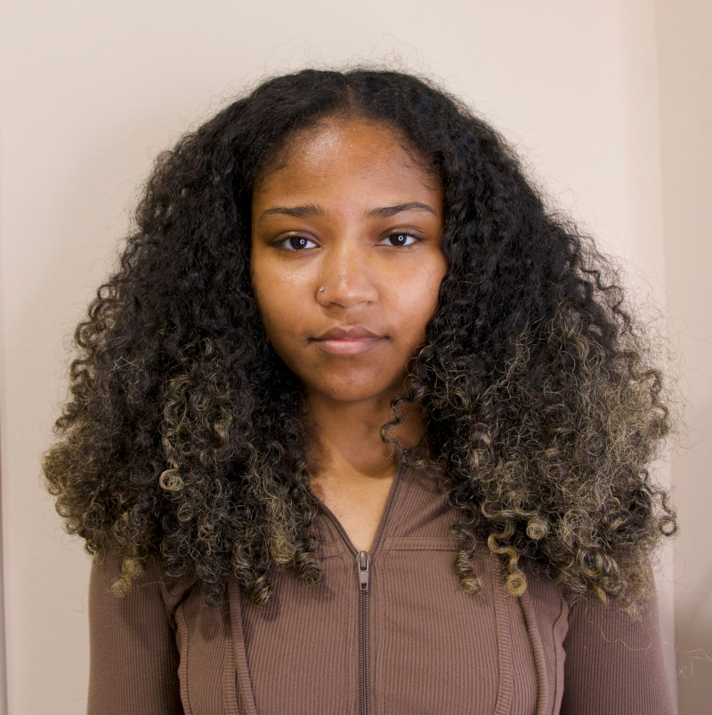 mocha creme model before treatment
