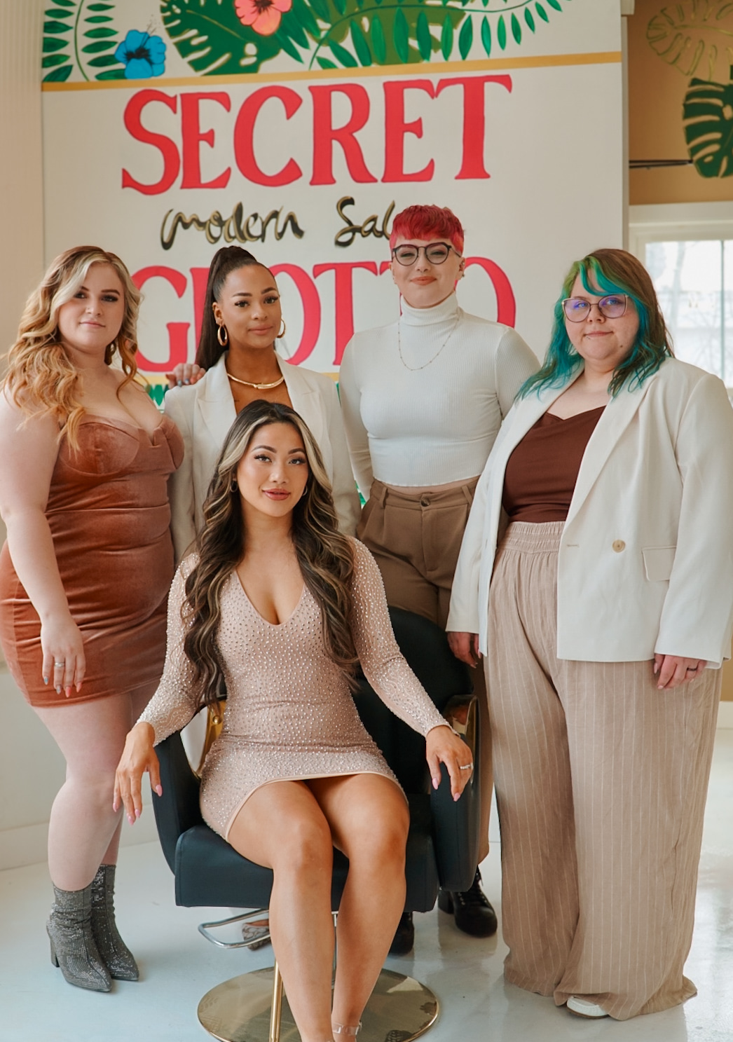Secret Grotto salon team of hairstylists