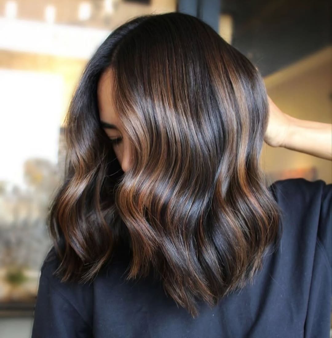 hair model after treatment