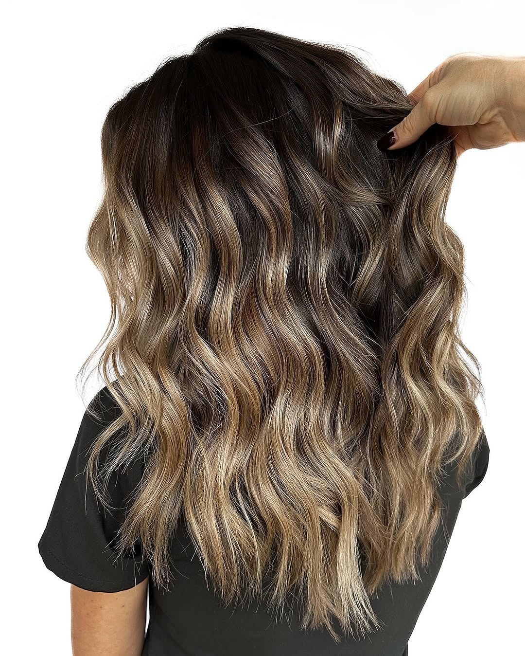 hair model after treatment