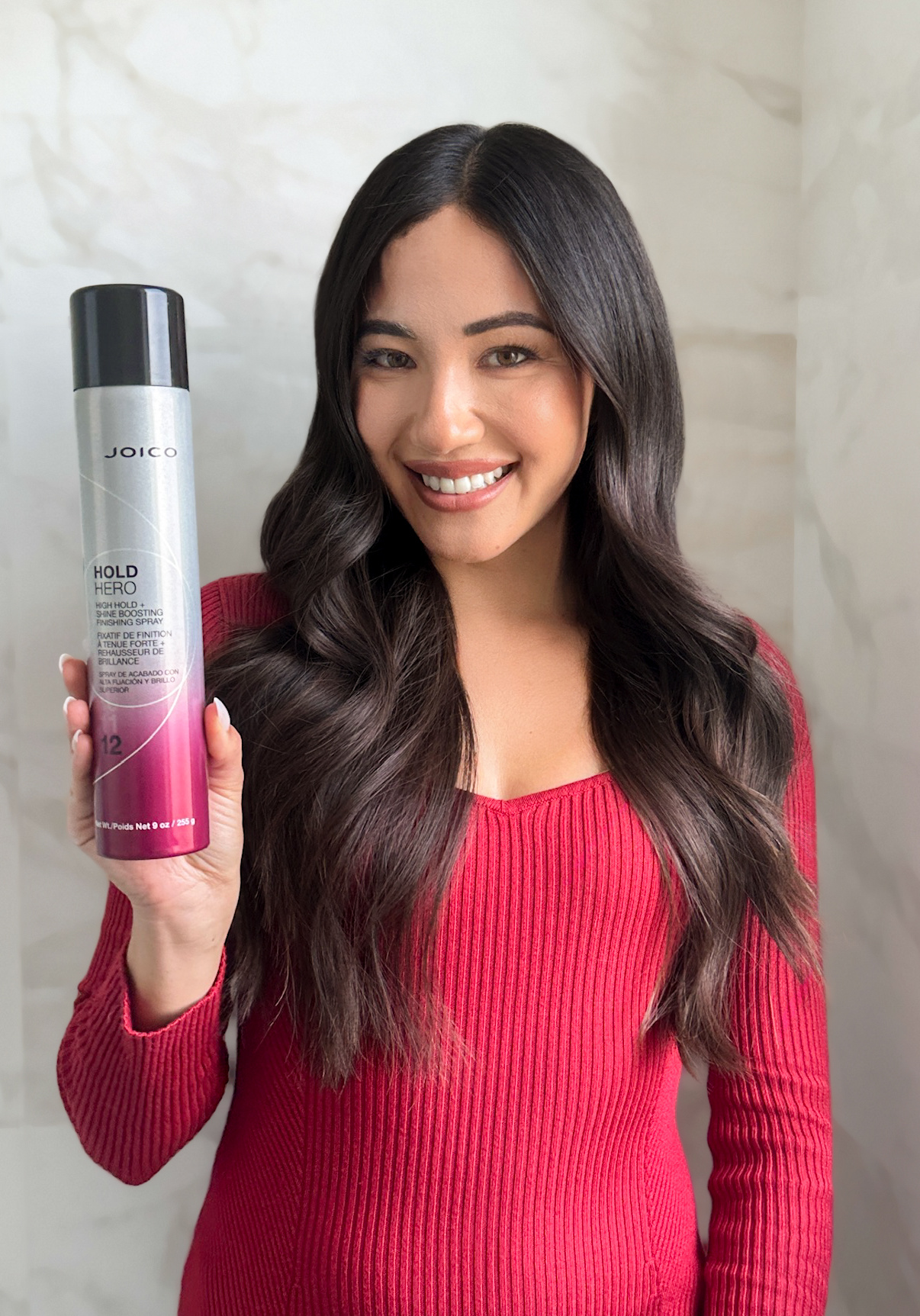 hold hero model holding product