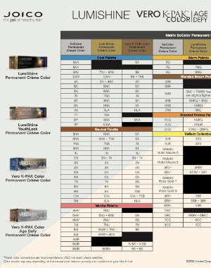 matrix conversion chart