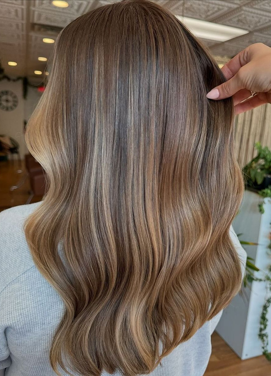 hair model after treatment