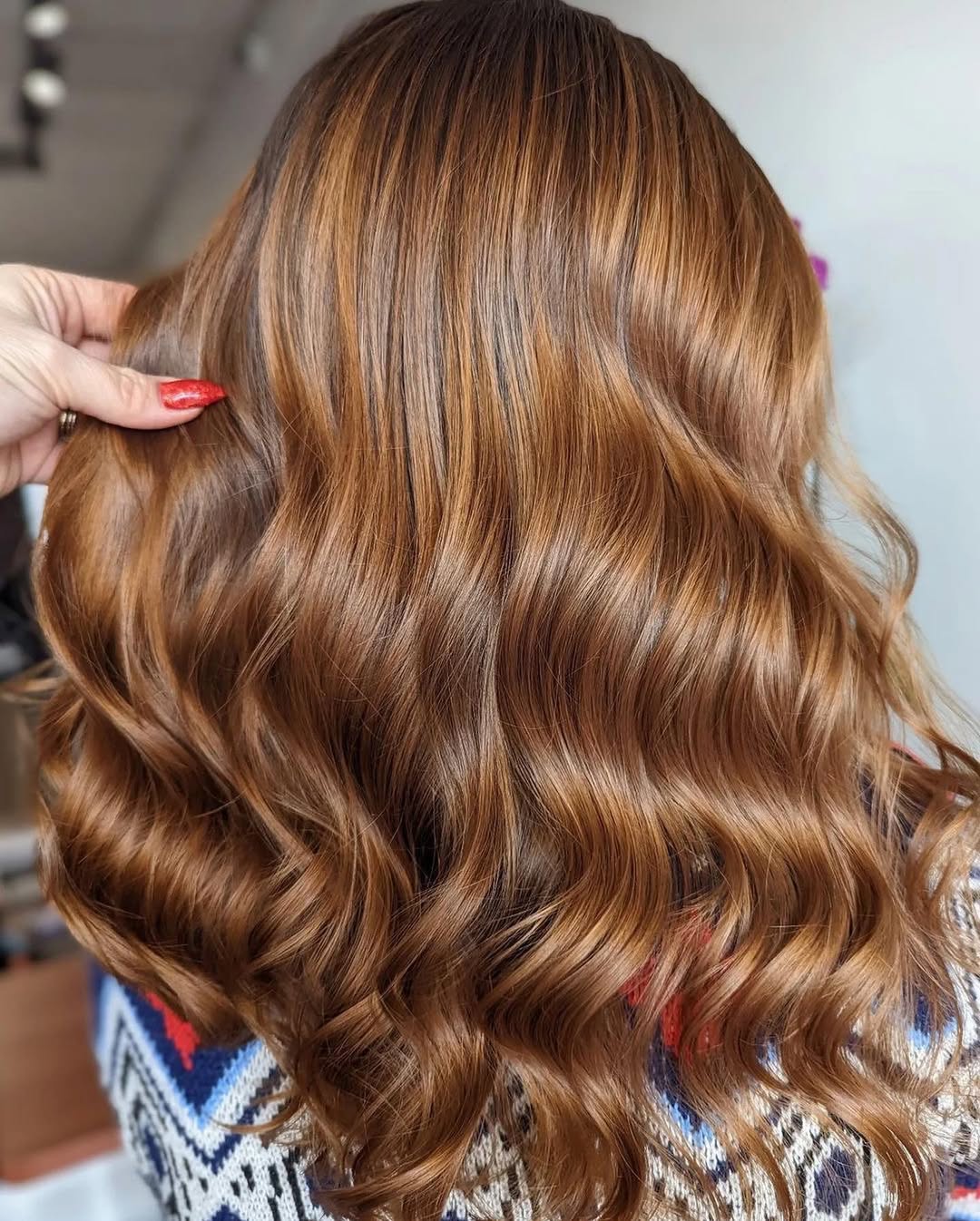 hair model after treatment